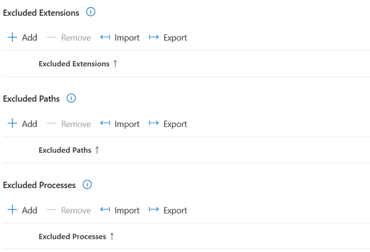 Defender for Endpoint AV — exclusions a antivirus nastavení